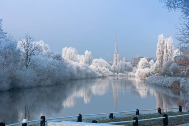 The river Severn at Worcester