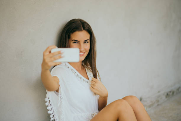 istock Young women taking selfie portrait 1209954543