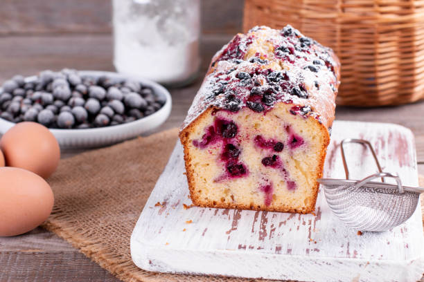 istock Delicious fresh homemade loaf cake with berries 1209958150