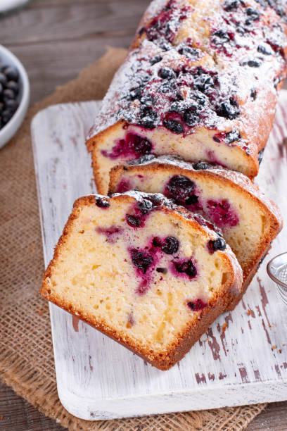 istock Delicious fresh homemade loaf cake with berries 1209958379