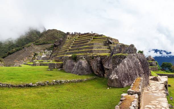 istock Machu Picchu, panoramic view of peruvian incan town 1209961630