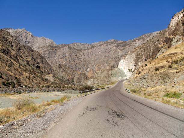 istock Pamir highway Panj river and Pamir mountains 1209961762