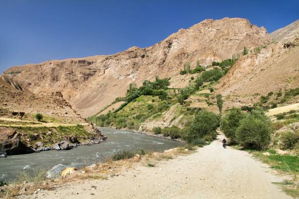istock Pamir highway Panj river and Pamir mountains 1209962564