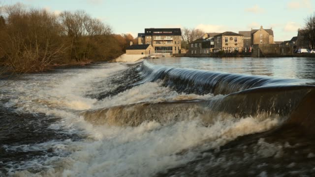 Slow Motion of a flooded UK river