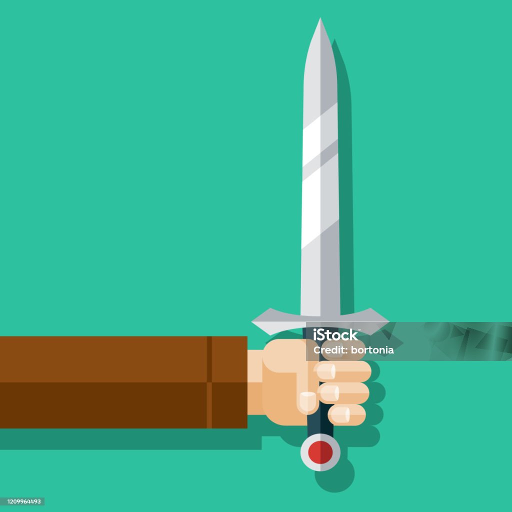 Hand Sword Vector Hand Holding Sword Stock Illustration - Download Image Now - Sword ...