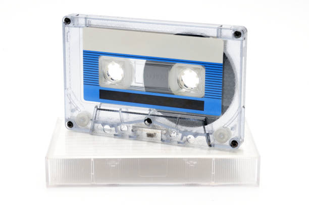 istock Compact audio tapes for magnetic recording on a white background.Compact cassettte 1209967403