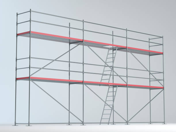 Scaffolding - high metal construction