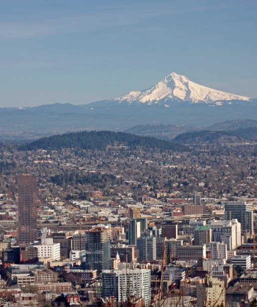 istock Mt Hood and Portland, OR 120996843