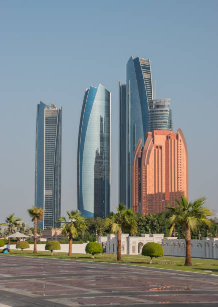 istock Panoramic view of Abu Dhabi with skyscrapers. 1209973984
