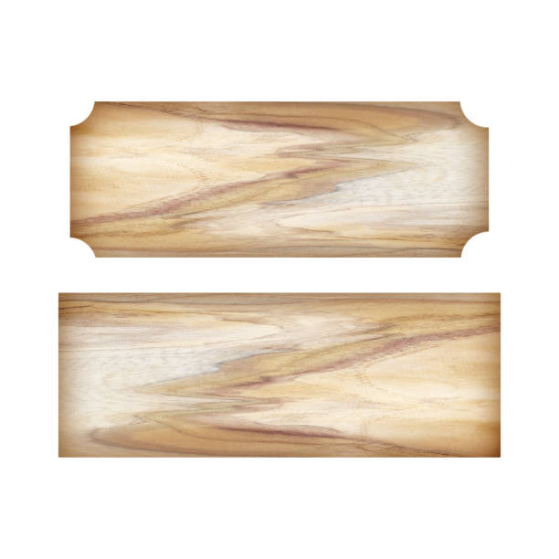 istock Plank wooden sign isolated on white background 1209988252