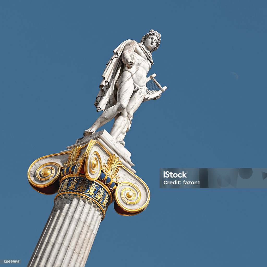 Statua di Apollo, Atene, Grecia - Foto stock royalty-free di Atene