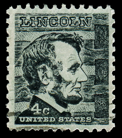 USA Stamp: The 16th president of the United States Abraham Lincoln(1809-1865)
