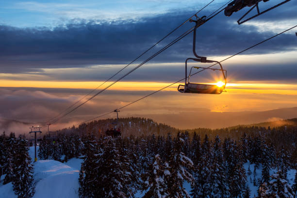 istock Canadian Winter Landscape during Sunset 1210005915