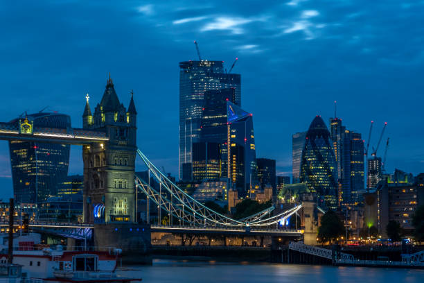 istock Tower Bridge at twilight in London 1210006138
