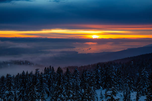 istock Canadian Winter Landscape during Sunset 1210006283