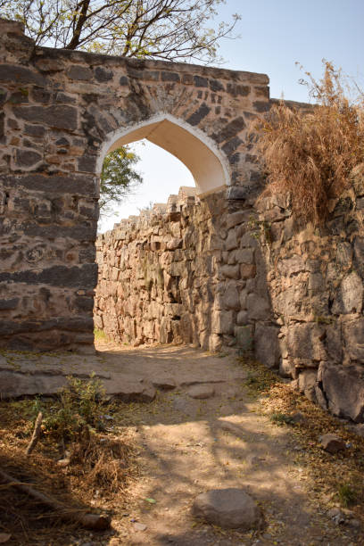 istock Rock Stone block Pathway in Old Ancient Fort Background stock photograph image 1210013125