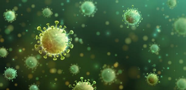 ilustrações de stock, clip art, desenhos animados e ícones de vector of coronavirus 2019-ncov and virus background with disease cells.covid-19 corona virus outbreaking and pandemic medical health risk concept.vector illustration eps 10 - prison cell