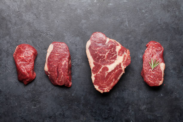 istock Variety of fresh raw beef steaks 1210026570