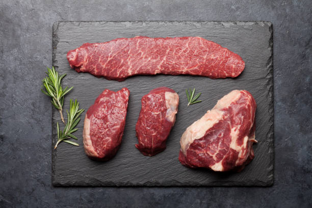 istock Variety of fresh raw beef steaks 1210026815