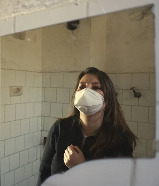 istock Woman Wear Mask 1210027658