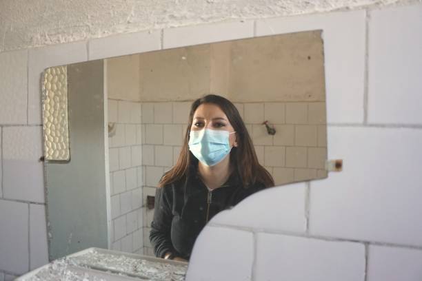 istock Woman Wear Mask 1210027664