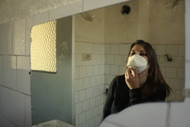 istock Woman Wear Mask 1210027672