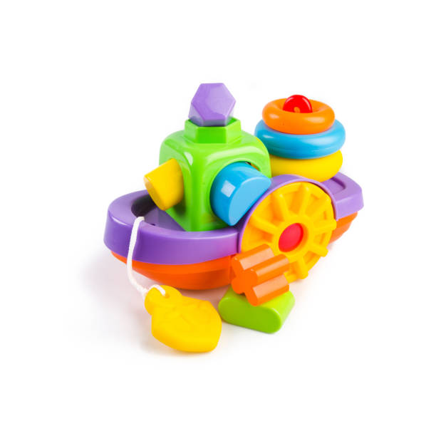 背景におもちゃや赤ちゃんプラスチックボートのおもちゃ - drum kit ストックフォトと画像