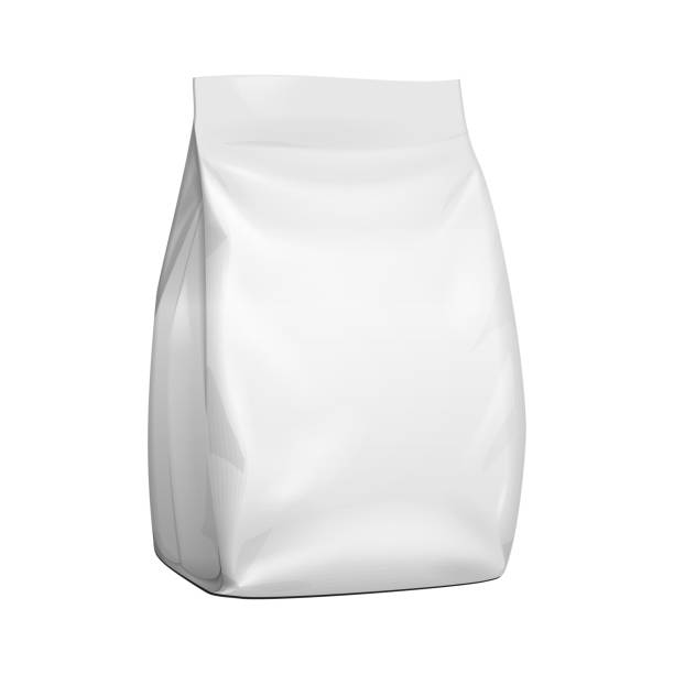 istock Blank Stand Up Pouch Snack Sachet Bag. Mock Up, Template. Illustration Isolated On White Background. Ready For Your Design. Product Packaging. Vector EPS10 1210031639