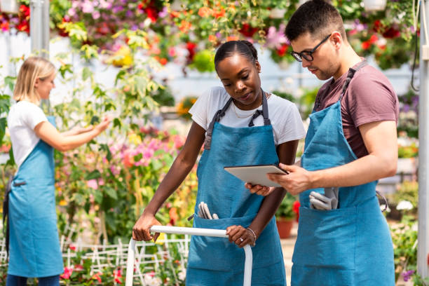 istock Working in a garden center 1210031693