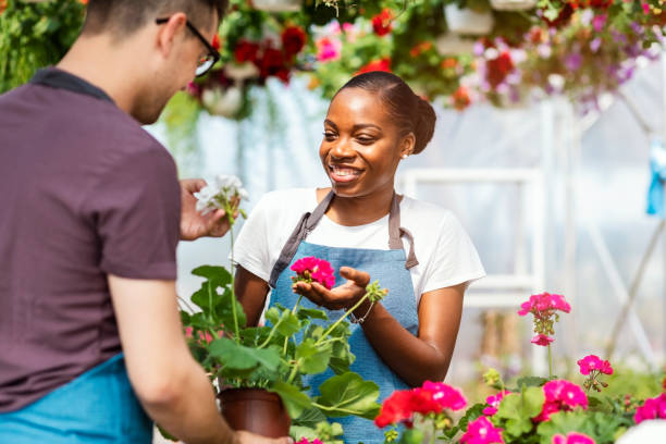 istock Working in a garden center 1210031726