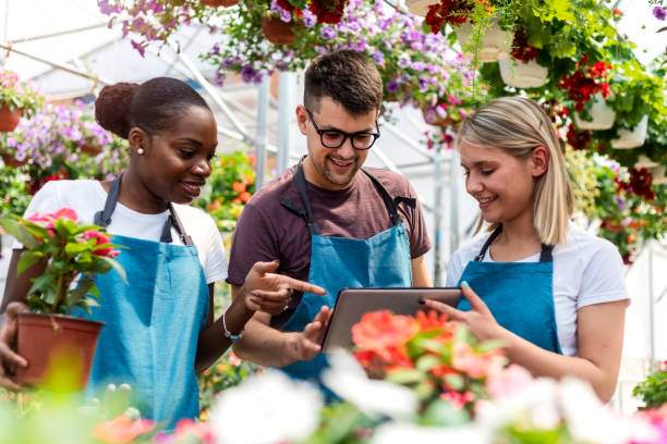 istock Working in a garden center 1210031806