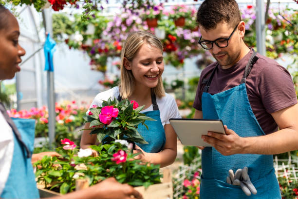 istock Working in a garden center 1210031825