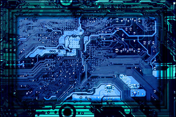 istock blue circuit board frame background of computer motherboard 1210034207
