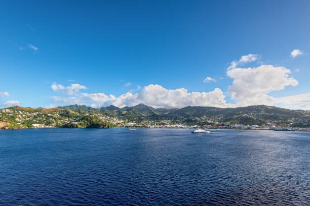 istock Panorama landscape of Kingstown harbor, Saint Vincent 1210036436