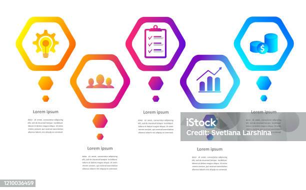 Development Trend Flowchart Startup Development Stages Flowchart Infographics Vector Template Stock ...