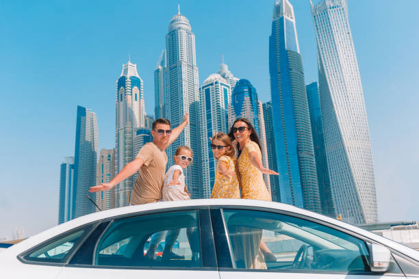 istock Summer car trip and young family on vacation 1210037256