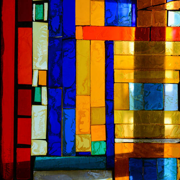 istock Background lines abstract shapes. Beautiful floral pattern in stained-glass window style. 1210039216