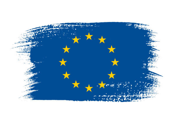 istock European union flag in shape of brush stroke 1210043058