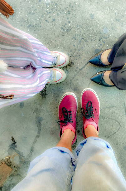 istock A circle of love represented by shoes 1210043563