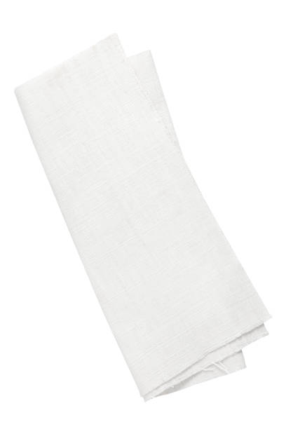 istock Cotton napkin isolated on white background 1210044626