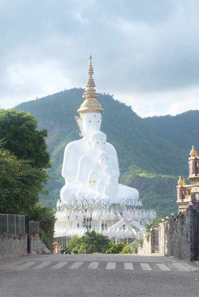 Wat Pha Sorn Kaew, also known as Wat Phra Thart Pha Kaew stock photo