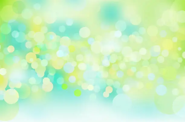 Vector illustration of Green glitter geometric abstract circular gradient background