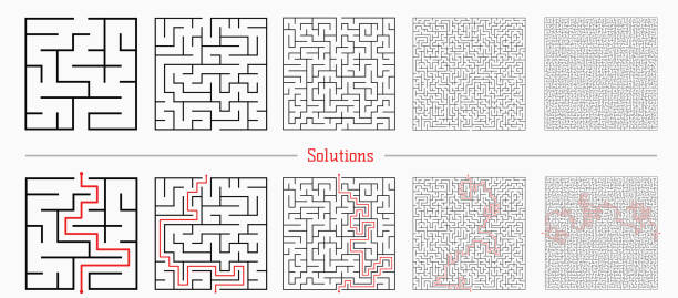 45,300+ Maze Puzzle Stock Illustrations, Royalty-Free Vector