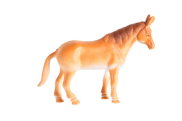 istock Plastic horse doll isolated on white background 1210046323