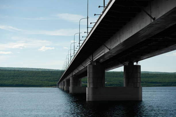 Low angle view of the bridge over the river