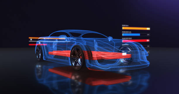 istock Electric Car Charging Indicating the Progress of the Charging. 3D Illustration Render 1210050414