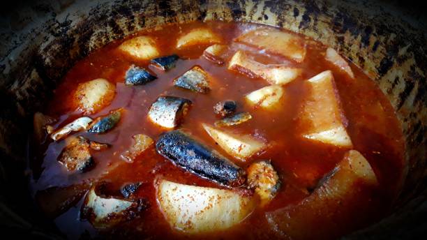istock Gatkimchi Spring Kimchi Braised Mackerel Preparing Meals with Raw Chim 1210051061