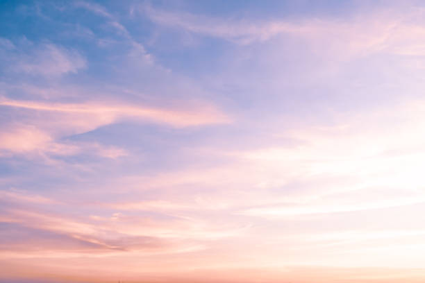 istock Copy space summer twilight sky and cloud with light flare from sun abstract background. 1210051225