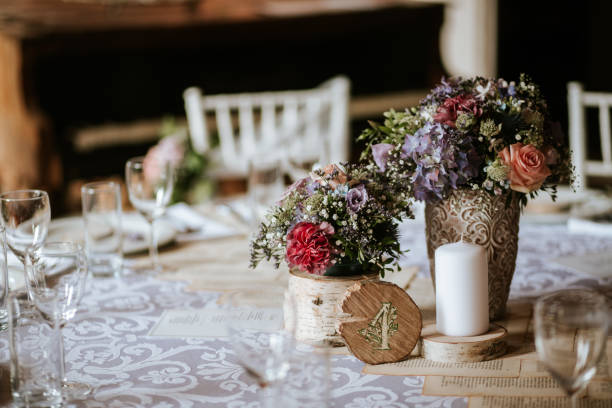 istock Still life of wedding decoration at a terrace 1210051782