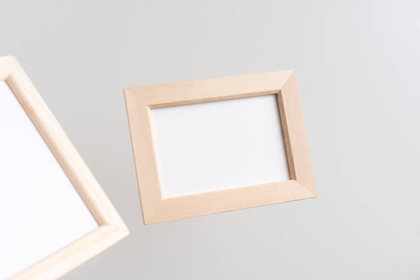 istock top view of two brown wood photo frame on white 1210053554